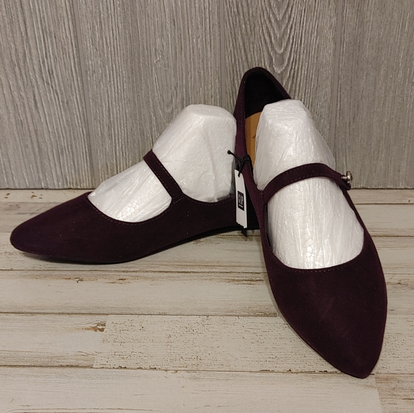 NWT Gap flat pointy toe slip on wine color shoe sz 8 - Picture 9 of 9